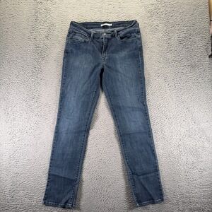 Levi's Jeans Women's 31x32 Blue Cotton Denim Skinny Faded Embroidered Stretch